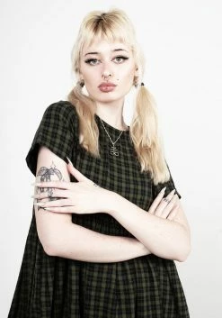 MET1 Terra Gingham Midi Smock Dress -Womens Clothing Sales AW21M296 Terra Gingham Midi Smock Dress 058 800x