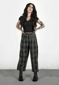 MET1 Bittersweet Check Pants -Womens Clothing Sales AW21M307 BITTERSWEET CHECK PANTS 003 800x