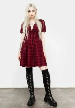 MET1 Dreadful Ruffle Smock Dress