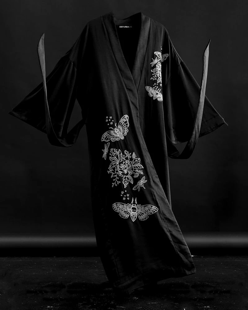 MET1 Deathmoth Embroidered Kimono 9 MET1 Deathmoth Embroidered Kimono - Image 9