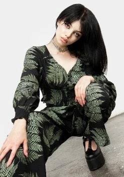 MET1 Fern Flowy Sleeve Top -Womens Clothing Sales AW21M439 FERN FLOWY SLEEVE TOP 007 800x