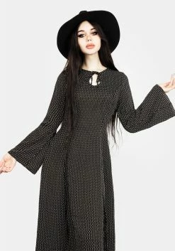 MET1 Chandra 70s Split Midi Dress -Womens Clothing Sales AW21M452 CHANDRA 70S SPLUT DRESS 005 800x