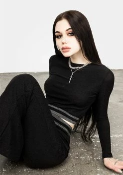 MET1 Roxy Glitter Crop Top 8 MET1 Roxy Glitter Crop Top -Womens Clothing Sales AW21M472 ROXY GLITTER CROP TOP 010 800x