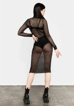 MET1 Nightwraith Mesh Dress 9 MET1 Nightwraith Mesh Dress -Womens Clothing Sales AW21M485 NIGHTWRAITH MESH DRESS 008 800x