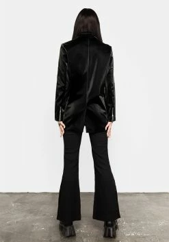 ORI1 Aureole Faux Leather Blazer 14 ORI1 Aureole Faux Leather Blazer -Womens Clothing Sales AW21OC174 OPT 2 AUREOLE FAUX LEATHER BLAZER 010 800x