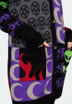 BET1 Illogical Oversized Cardigan -Womens Clothing Sales AW22B160 ILLOGICAL OVERSIZWD CARDIGAN 009 800x