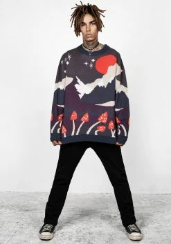 BET1 Faraway Unisex Mock Neck Jumper -Womens Clothing Sales AW22B181 Faraway Oversized Jumper 008 800x