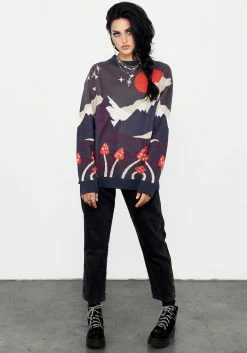 BET1 Faraway Unisex Mock Neck Jumper -Womens Clothing Sales AW22B181 Farawayoversizedjumper1012 800x