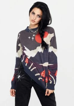 BET1 Faraway Unisex Mock Neck Jumper -Womens Clothing Sales AW22B181 Farawayoversizedjumper1087 800x