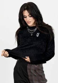 BET1 Mercury Fluffy Crop Jumper -Womens Clothing Sales AW22B183 MercuryCropJumper 16 800x