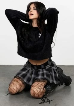 BET1 Mercury Fluffy Crop Jumper -Womens Clothing Sales AW22B183 MercuryCropJumper 4 800x