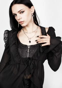 CHI1 Shayla Sheer Frill Tie Dress 12 CHI1 Shayla Sheer Frill Tie Dress -Womens Clothing Sales AW22CL300 Shayla Sheer Frill Tie Dress 008 800x