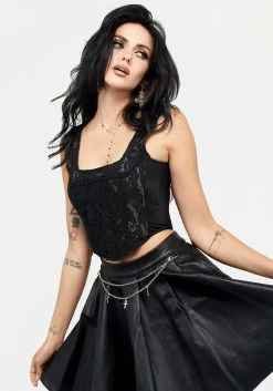 CHI1 Scintilla Lace Panelled Corset