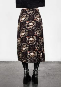 DDS1 Goliath Double Split Midi Skirt -Womens Clothing Sales AW22DD142 Goliath Double Split Midi Skirt 001 800x