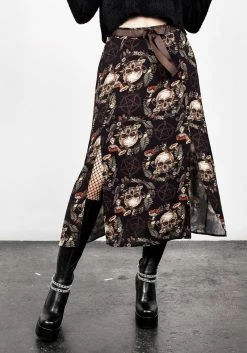 DDS1 Goliath Double Split Midi Skirt