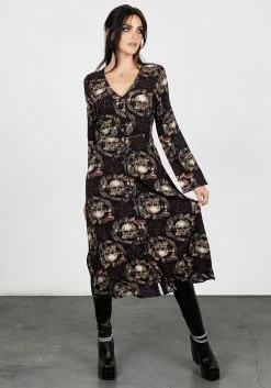 DDS1 Goliath Flared Sleeve Midaxi Dress