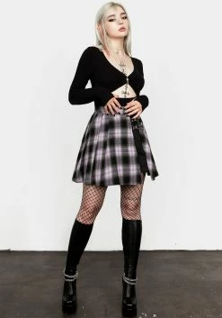 DDS1 Rubella Cut Out Top -Womens Clothing Sales AW22DD288 RUBELLA CUT OUT TOP 001 800x