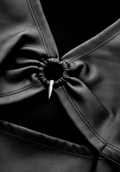 DDS1 Lethal Cold Shoulder PU Mini Dress -Womens Clothing Sales AW22DD304 Lethal Cold Shoulder PU Mini Dress 800x