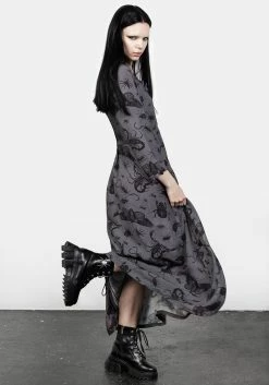 DDS1 Parasite Midaxi Dress -Womens Clothing Sales AW22DD322 Parasite Midaxi Dress 007 800x