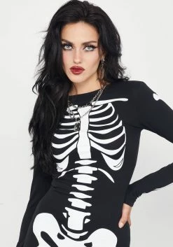 DDS1 Skeletus Mini Jersey Dress -Womens Clothing Sales AW22DD96 SkeletusMiniJerseyDress2071 800x