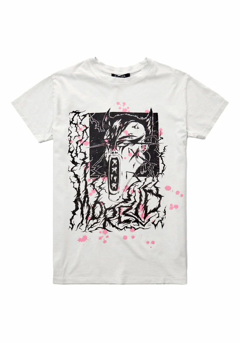 DMT1 Morbid Vintage Off White Washed T-Shirt 8 DMT1 Morbid Vintage Off White Washed T-Shirt - Image 8