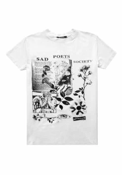DMT1 Sad Poets Vintage Off White Washed T-Shirt -Womens Clothing Sales AW22DM156 Sad Poets Vintage Off White Washed T Shirt 01 800x