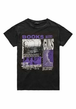 DMT1 Books Vintage Black Washed T-Shirt -Womens Clothing Sales AW22DM158 Books Vintage Black Washed T Shirt 01 800x