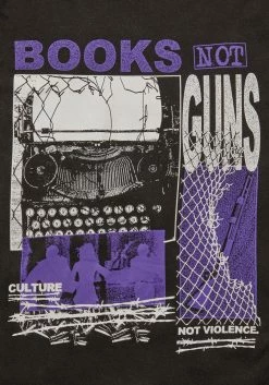 DMT1 Books Vintage Black Washed T-Shirt -Womens Clothing Sales AW22DM158 Books Vintage Black Washed T Shirt 02 800x