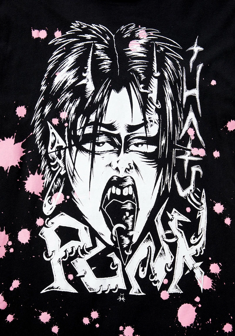 DMT1 Punk Vintage Black Washed T-Shirt 2 DMT1 Punk Vintage Black Washed T-Shirt - Image 2