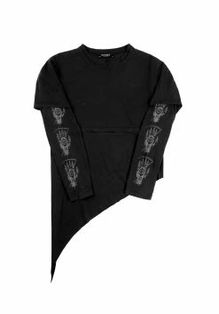 DMT1 Path Of Light Layered Long Sleeve T-shirt -Womens Clothing Sales AW22DM161 Path Of Light Layered Long Sleeve T shirt 02 800x