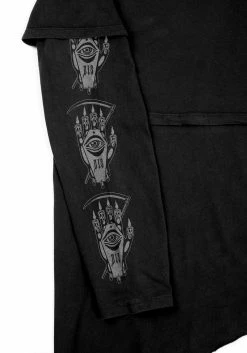 DMT1 Path Of Light Layered Long Sleeve T-shirt -Womens Clothing Sales AW22DM161 Path Of Light Layered Long Sleeve T shirt 4 800x