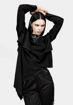 DMT1 Path Of Light Layered Long Sleeve T-shirt -Womens Clothing Sales AW22DM161 PAth Of Light Layered Long Sleeved Top F006 800x