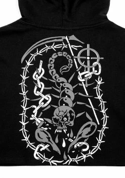 DMT1 Brutal Mesh Cut Out Crop Hoody -Womens Clothing Sales AW22DM162 Brutal Mesh Cut Out Crop Hoody 5 800x