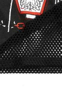 DMT1 Hellbound Layered Fishnet Long Sleeve T-shirt -Womens Clothing Sales AW22DM163 Hellbound Layered Fishnet Long Sleeve T shirt 1 800x