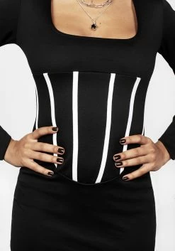 DMT1 Seance Corset Jersey Dress -Womens Clothing Sales AW22DM230 Seance Corset Jersey Dress 003 800x