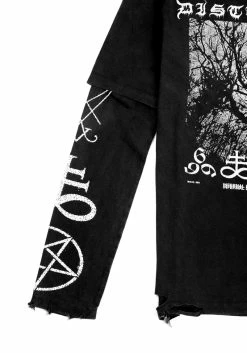 DMT1 Infernal Layered Long Sleeve T-Shirt -Womens Clothing Sales AW22DM244Infernal Layered Mens Long Sleeve T Shirt 2 800x