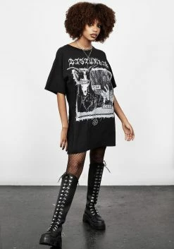 DMT1 Raise The Dead Washed Tee Dress 10 DMT1 Raise The Dead Washed Tee Dress -Womens Clothing Sales AW22DM248 Raise The Dead Washed Tee Dress 007 800x