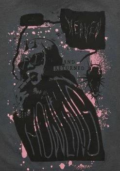 DMT1 Howling Washed Grey Boxy Crop T-Shirt -Womens Clothing Sales AW22DM250 Howling Washed Grey Boxy Crop T Shirt 1 800x