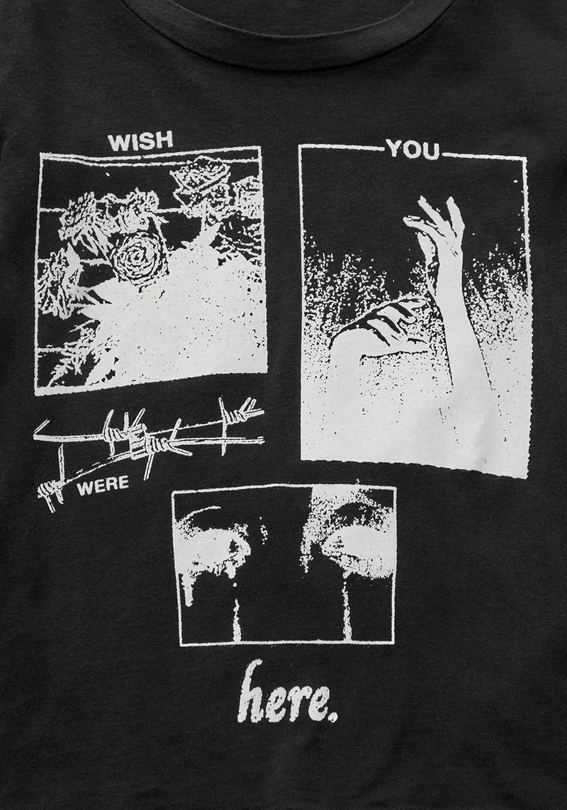 DMT1 Wish Washed Black Scoop Neck T-Shirt 7 DMT1 Wish Washed Black Scoop Neck T-Shirt - Image 7