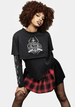 DMT1 Xowie Layered Tee -Womens Clothing Sales AW22DM265 Xowie Layered Tee 006 800x
