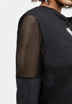 DMT1 Xowie Fishnet Tee -Womens Clothing Sales AW22DM266 Xowie Fishnet Tee 003 800x