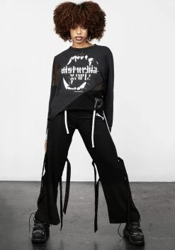 DMT1 Xowie Fishnet Tee -Womens Clothing Sales AW22DM266 Xowie Fishnet Tee 006 800x