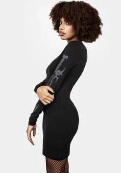 DMT1 Sword Bodycon Dress 15 DMT1 Sword Bodycon Dress -Womens Clothing Sales AW22DM291 SWORD BODYCON DRESS 003 800x