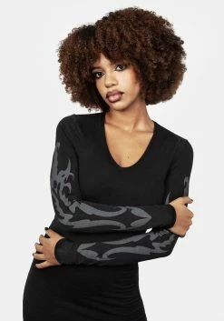 DMT1 Sword Bodycon Dress 14 DMT1 Sword Bodycon Dress -Womens Clothing Sales AW22DM291 SWORD BODYCON DRESS 004 800x