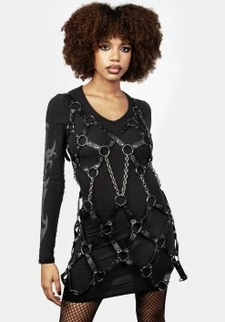 DMT1 Sword Bodycon Dress 17 DMT1 Sword Bodycon Dress -Womens Clothing Sales AW22DM291 SWORD BODYCON DRESS 007 800x