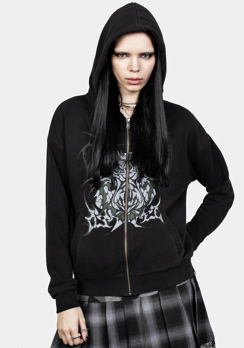 DMT1 Daemon Zip Up Hoody 6 DMT1 Daemon Zip Up Hoody - Image 6