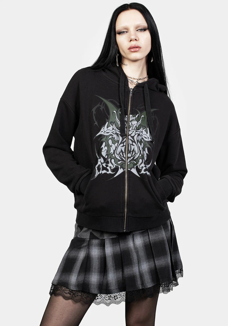 DMT1 Daemon Zip Up Hoody 1 DMT1 Daemon Zip Up Hoody