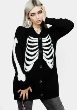 HIG1 Skeletus Oversized Cardigan