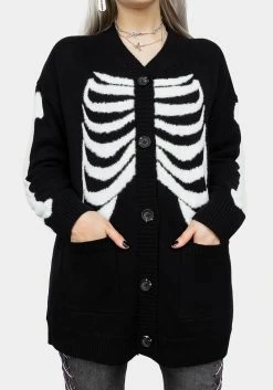 HIG1 Skeletus Oversized Cardigan -Womens Clothing Sales AW22H80 SKELETUS OVERSIZED CARDIGAN 006 800x