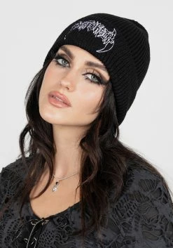 HXC1 Distorted Disturbia Embroidered Beanie